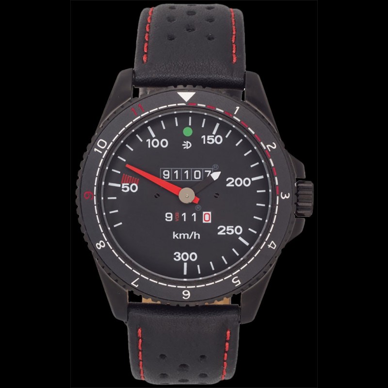 Porsche 911 RS 2.7 speedometer Watch black case / black dial / white