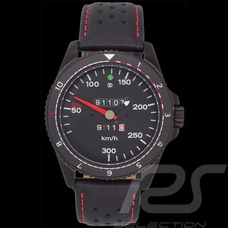 Porsche 911 RS 2.7 speedometer Watch black case / black dial / white numbers