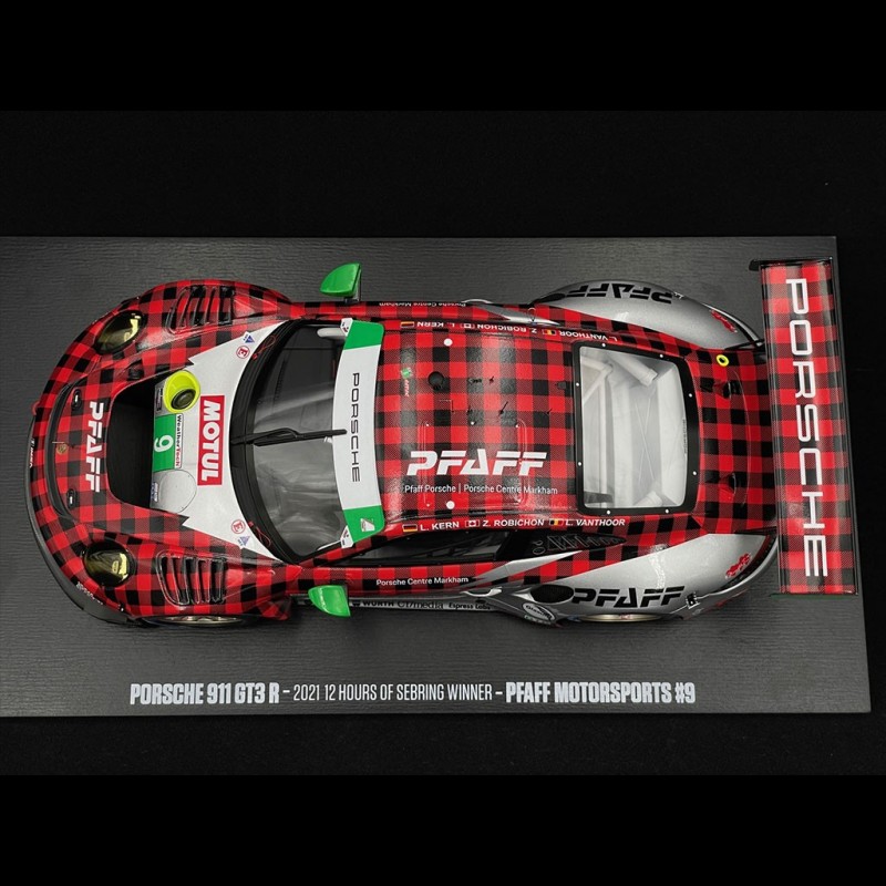 Porsche 911 GT3 R Type 991 n°9 Pfaff Winner 12h Sebring 2021 1/18 Spark  MAP02186221