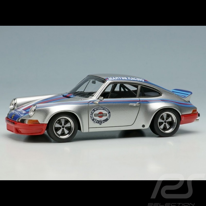 Porsche 911 Carrera RSR 2.8 1973 Duck Tail Argent / Déco Martini 1/43 Make Up Models VM024K