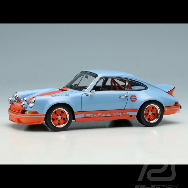 Porsche 911 Carrera RSR 2.8 1973 Duck Tail Gulf blue / Orange 1/43 Make Up  Models VM024L