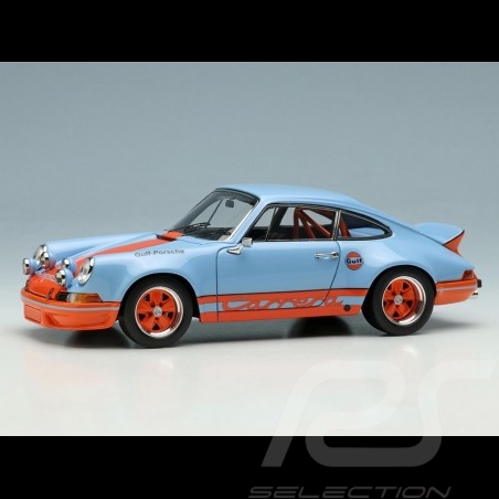 Porsche 911 Carrera RSR 2.8 1973 Duck Tail Bleu Gulf / Orange 1/43 Make Up Models VM024L