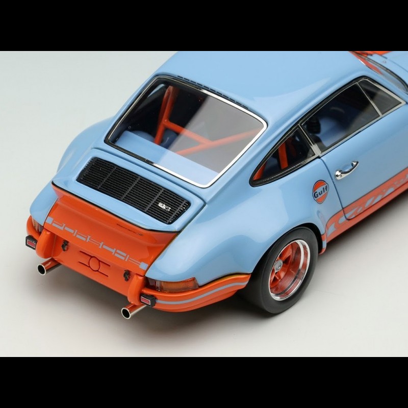 Porsche 911 Carrera RSR 2.8 1973 Duck Tail Gulf blue / Orange 1/43 Make Up  Models VM024L