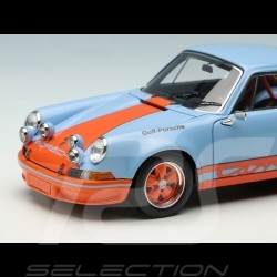 Porsche 911 Carrera RSR 2.8 1973 Duck Tail Bleu Gulf / Orange 1/43 Make Up Models VM024L