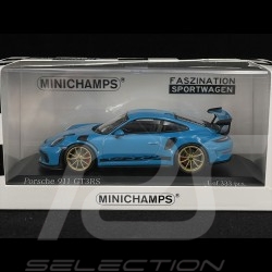 Porsche 911 GT3 RS Type 991 2018 Bleu Miami 1/43 Minichamps 413067046