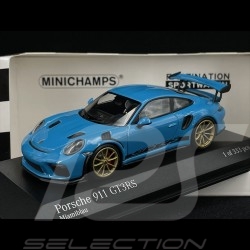 Porsche 911 GT3 RS Type 991 2018 Bleu Miami 1/43 Minichamps 413067046