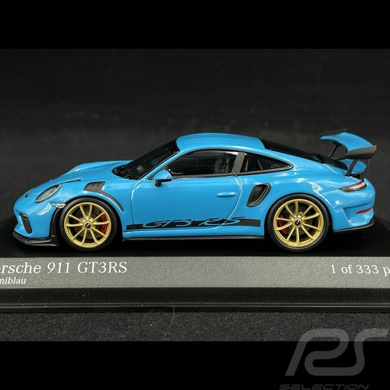 Porsche 911 GT3 RS Type 991 2018 Bleu Miami 1/43 Minichamps 413067046