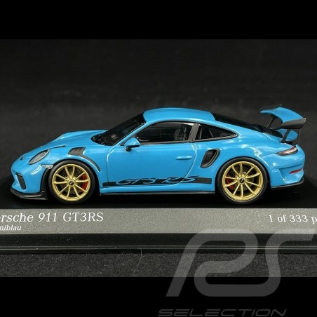 Porsche 911 GT3 RS Type 991 2018 Bleu Miami 1/43 Minichamps 413067046