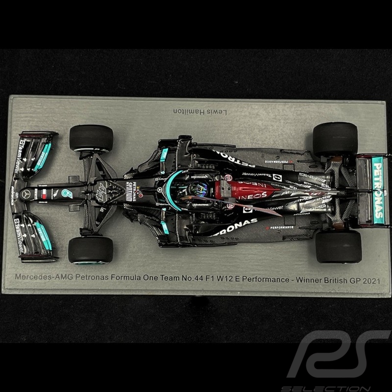 parque 1:43 Mercedes AMG Petronas W12 F1 ganador GP Inglaterra 2021 Hamilton S7683 