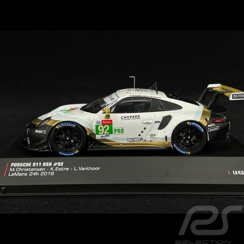 Porsche 911 RSR Type 991 n°92 24h Le Mans 2019 1/43 Ixo Models LEGT43060