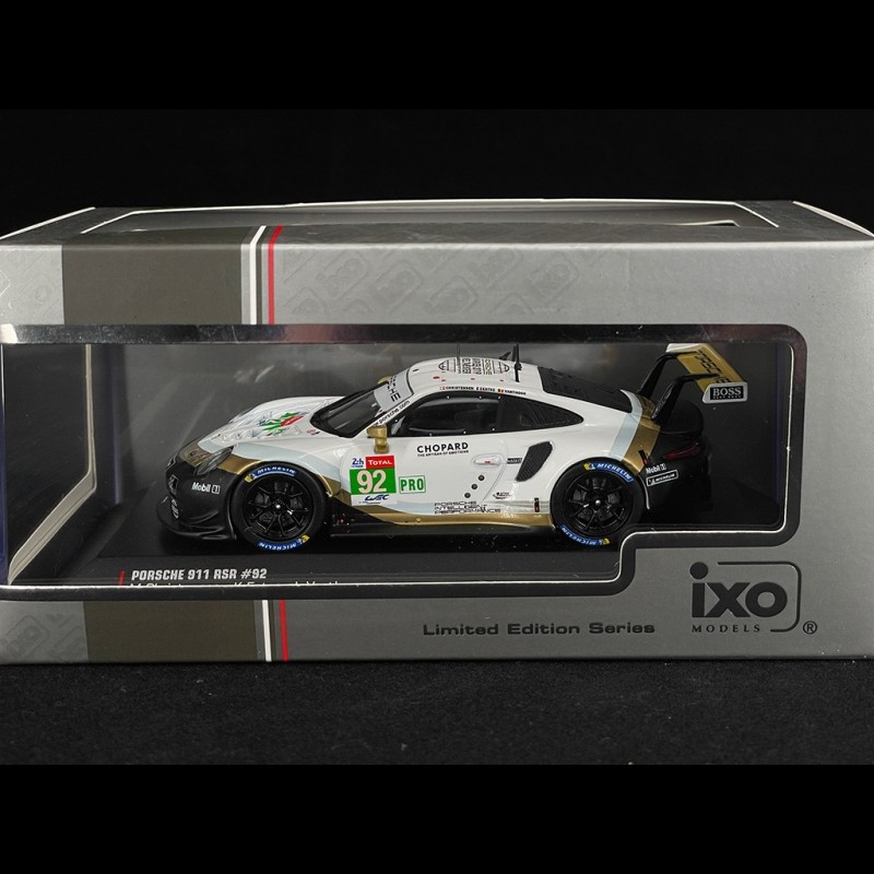 Modèle Réduit IXOMODELS 1/43 - Porsche 911 RSR N°92 - 24h Du Mans 2019 - Neuf