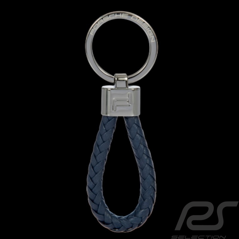 Porsche Design Keyring Cord Leather - Navy Blue OKY08807.006