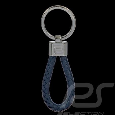 Porte-clés Porsche Design Corde Cuir - Bleu Marine OKY08807.006