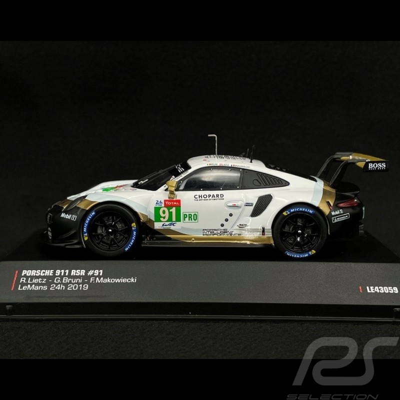 Porsche 911 RSR Type 991 n°91 24h Le Mans 2019 1/43 Ixo Models LEGT43059