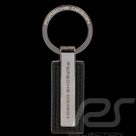 Porsche Design Keyring Metal Bar / Leather Black OKY08801.001