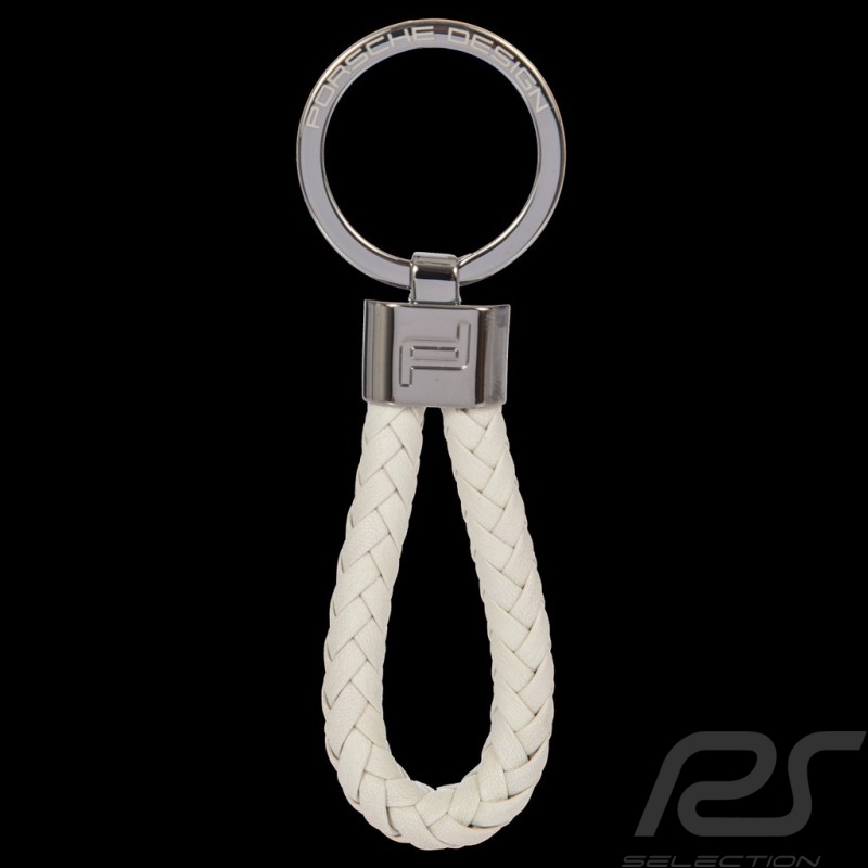 Porte-clés Porsche Design Corde Cuir Blanc OKY08807.008