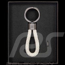 Porsche Design Schlüsselanhänger Cord Leder Weiß OKY08807.008