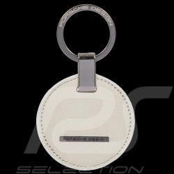 Porsche Design Keyring Circle Leather White OKY08802.008