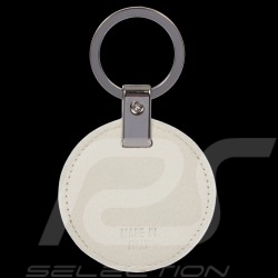 Porte-clés Porsche Design Circulaire Cuir Blanc OKY08802.008