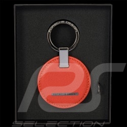 Porte-clés Porsche Design Circulaire Cuir Orange Fusion OKY08802.020