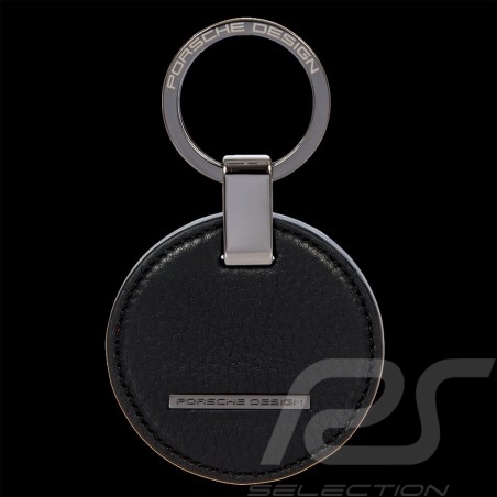 Porte-clés Porsche Design Circulaire Cuir Noir OKY08802.001
