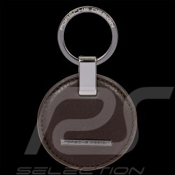 Porsche Design Keyring Circle Leather Dark Brown OKY08802.099