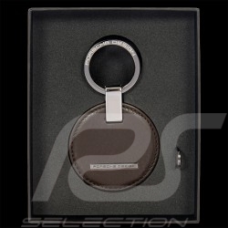 Porsche Design Schlüsselanhänger Kreis Leder Dunkelbraun OKY08802.099