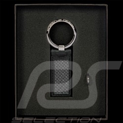 Porte-clés Porsche Design Métal Bar Fibres de Carbone / Cuir Noir OKY08800.001