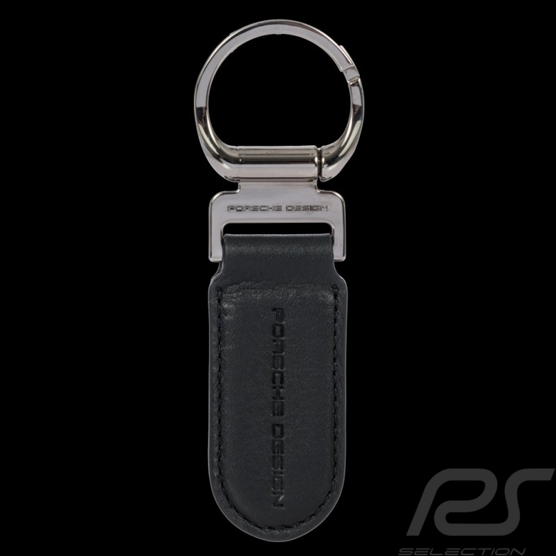 Porsche Design Keyring Oval Leather Black 4056487026336
