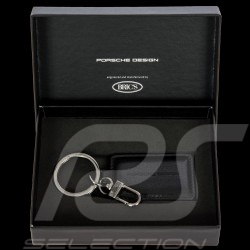 Porsche Design Schlüsselanhänger Quadrat Leder Schwarz OKY08805.001