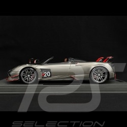 Pagani Huayra Roadster BC 2019 n°20 Argent / Carbone / Rouge 1/18 BBR Models P18159A