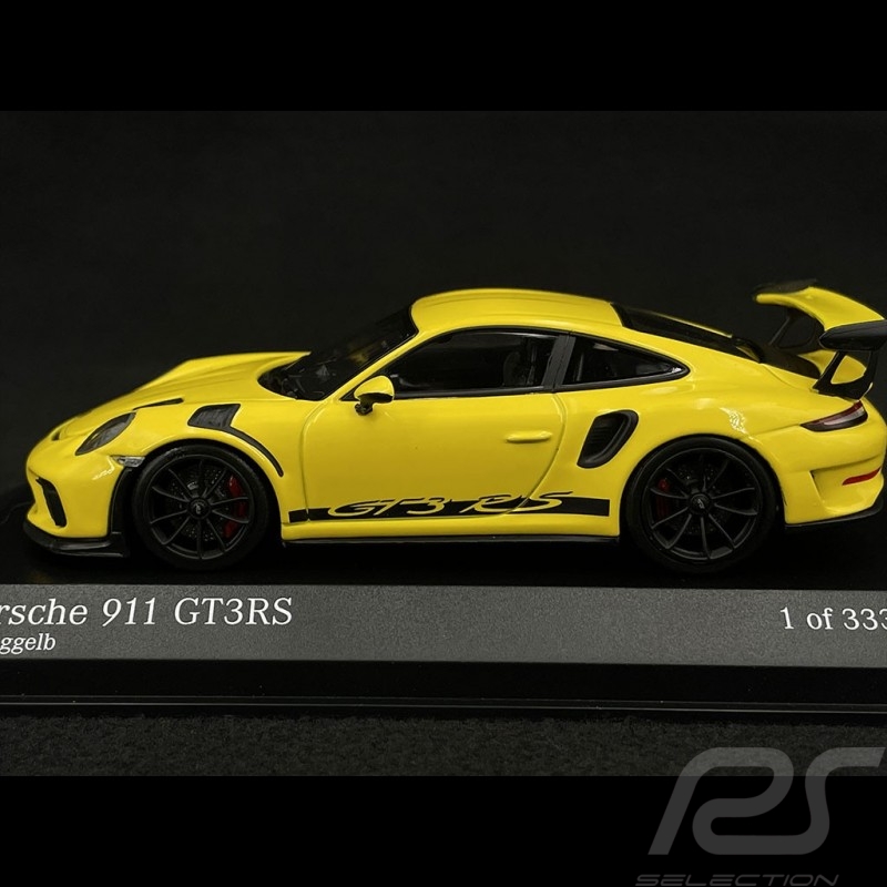 Porsche 911 GT3 RS Type 991 2018 Racinggelb 1/43 Minichamps 413067048