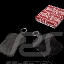 Porsche Classic Schlüsseletui Leder / Stoff Schwarz / Kord PCG90210010