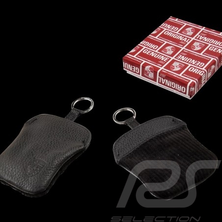Porsche Classic Key Case Leather / Fabric Black / Corduroy PCG90210010
