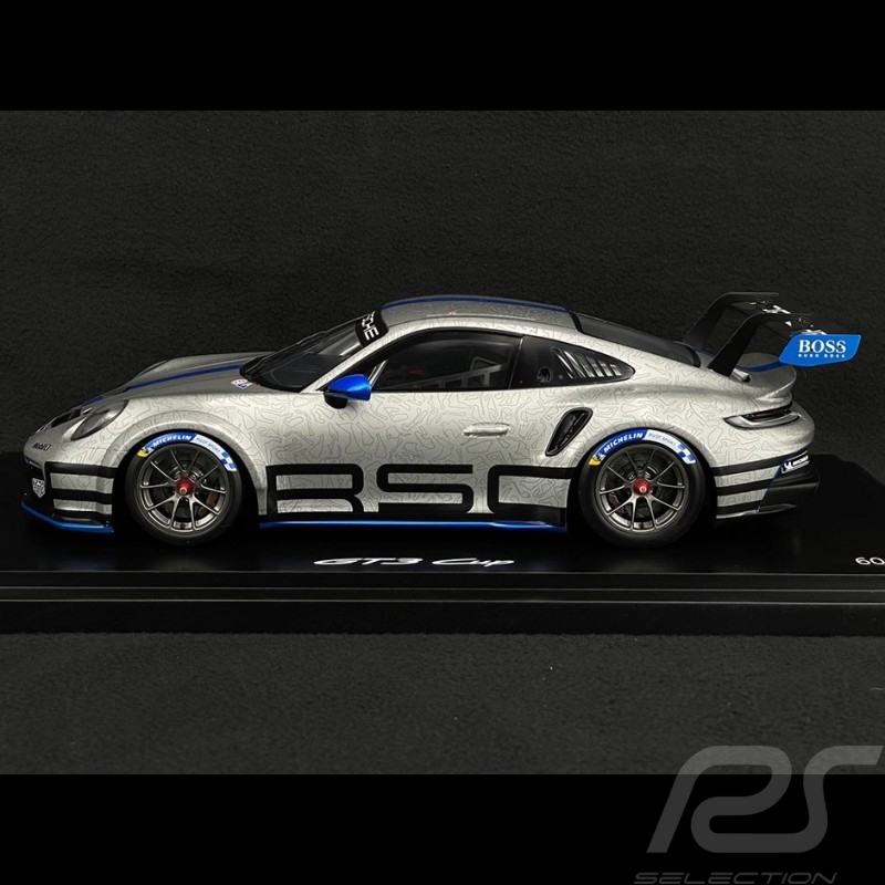 Porsche 911 GT3 Cup Type 992 2021 GT Silber / Sharkblau 1/18 Spark WAP0219920NGT3