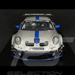 Porsche 911 GT3 Cup Type 992 2021 GT Silver / Shark Blue 1/18 Spark WAP0219920NGT3