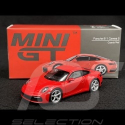 Porsche 911 Carrera S Type 992 2021 Guards Red 1/64 Mini GT MGT00283-L