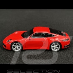 Porsche 911 Carrera S Type 992 2021 Guards Red 1/64 Mini GT MGT00283-L