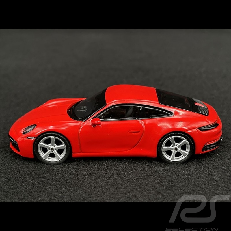 Porsche 911 Carrera S Type 992 2021 Rouge Indien 1/64 Mini GT MGT00283-L