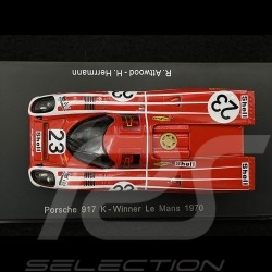 Porsche 917K n°23 Vainqueur 24h Le Mans 1970 1/64 Spark Y146