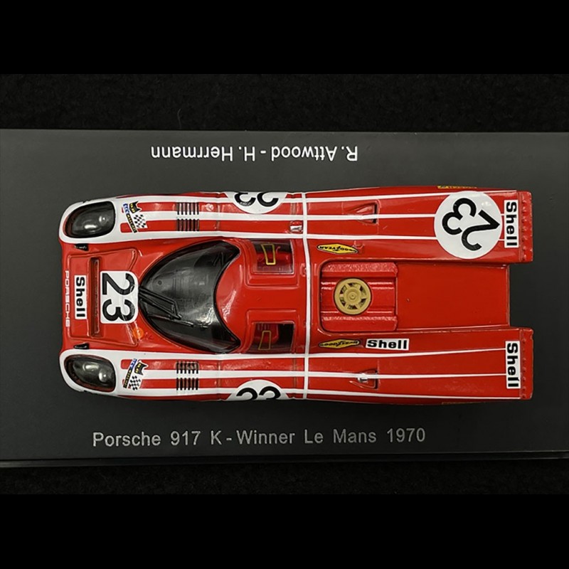 NOREV - 1/18 - PORSCHE - 917K TEAM SALZBURG N 23 WINNER 24h LE MANS 1970  H.HERRMANN - R.ATTWOOD - RED