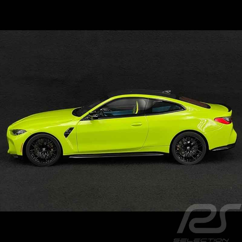 BMW M4 Competition 2021 San Paulo Gelb 1/18 Top Speed TS0348