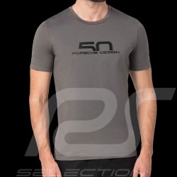 Porsche Design T-Shirt 50 Jahre Grau 4056487022871 - Herren
