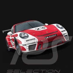 Puzzle Porsche 3D 911 GT3 Cup Salzburg n° 23 blanc / rouge 108 pièces 1/18 Ravensburger 11287 WAP0400040MPCS