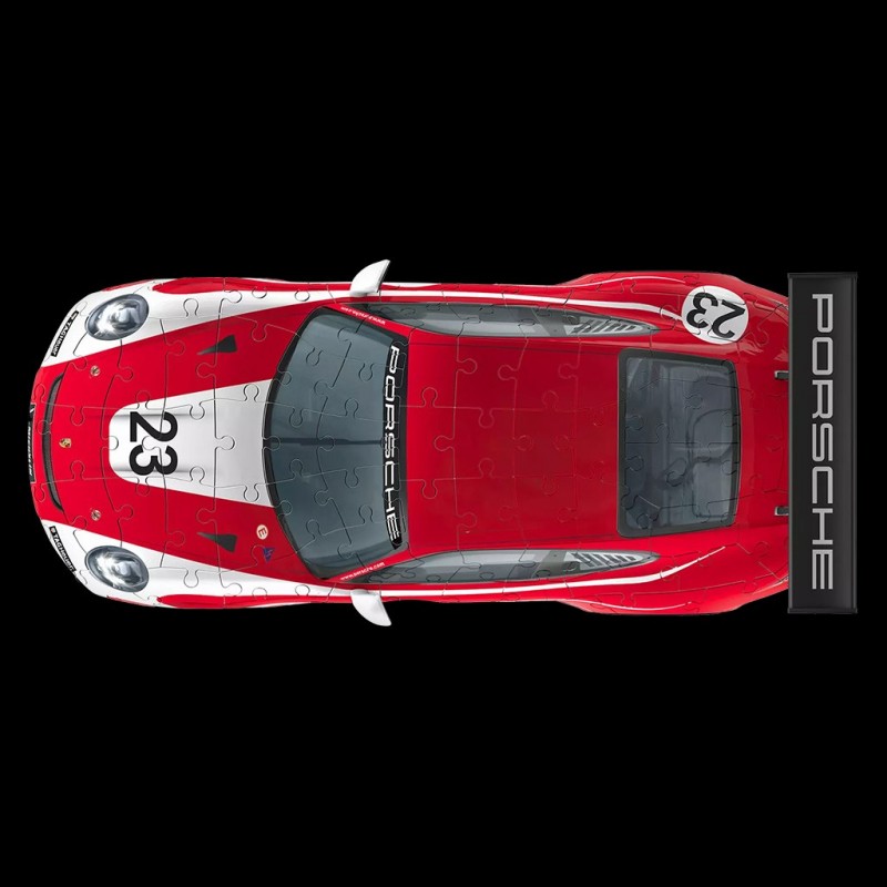 Porsche 3D Puzzle 911 GT3 Cup Salzburg No. 23 white / red 108 pieces 1/18  Ravensburger 11287 WAP0400040MPCS