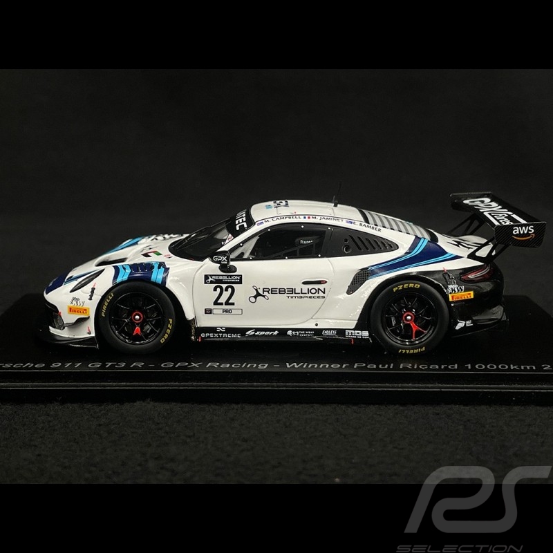 Porsche 911 GT3 R n°22 Sieger 1000km Paul Ricard 2021 1/43 Spark SP372