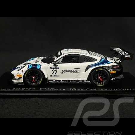 Porsche 911 GT3 R n°22 Vainqueur 1000km Paul Ricard 2021 1/43 Spark SP372