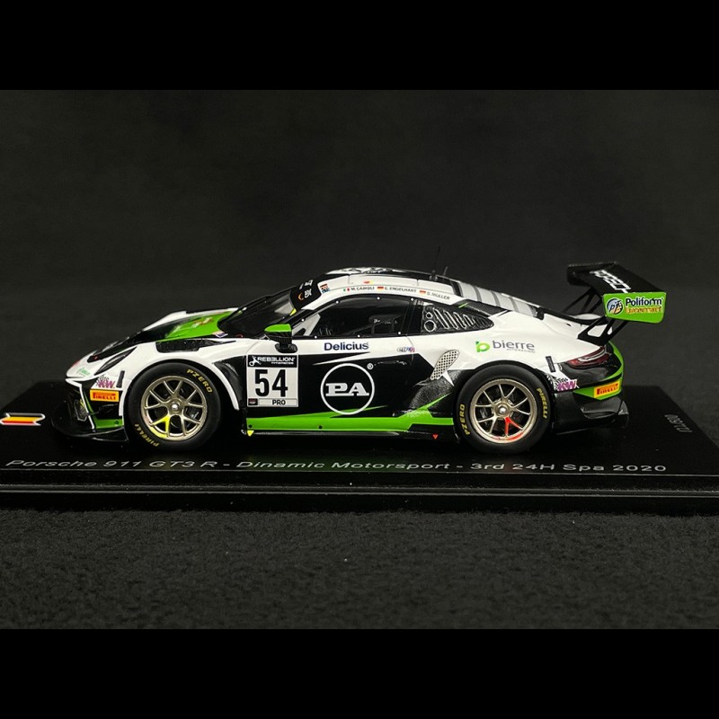 Porsche 911 GT3 R n°54 3rd 24h Spa 2020 1/43 Spark SB372
