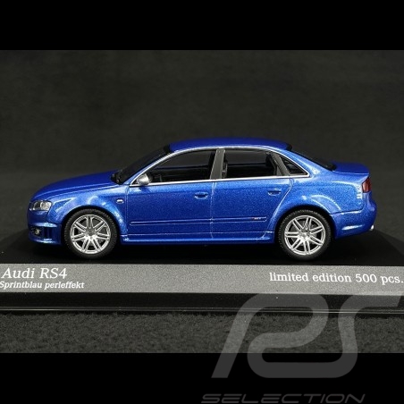 Audi RS4 2004 Nogaro Blue 1/43 Minichamps 943014603