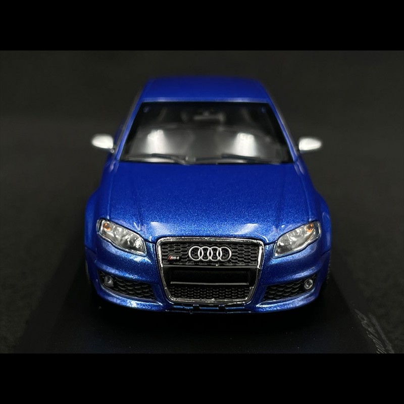 Miniature Minichamps 1/43 – Audi A4 B7 RS4 Limousine – Bleu – Métal – 943014603